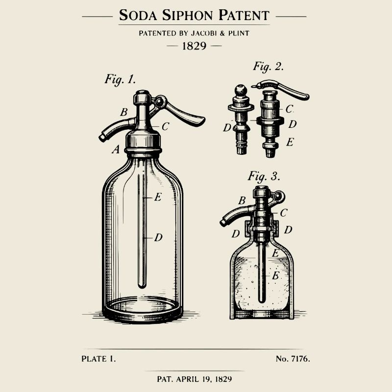 Design des Soda-Siphone-Bauplans