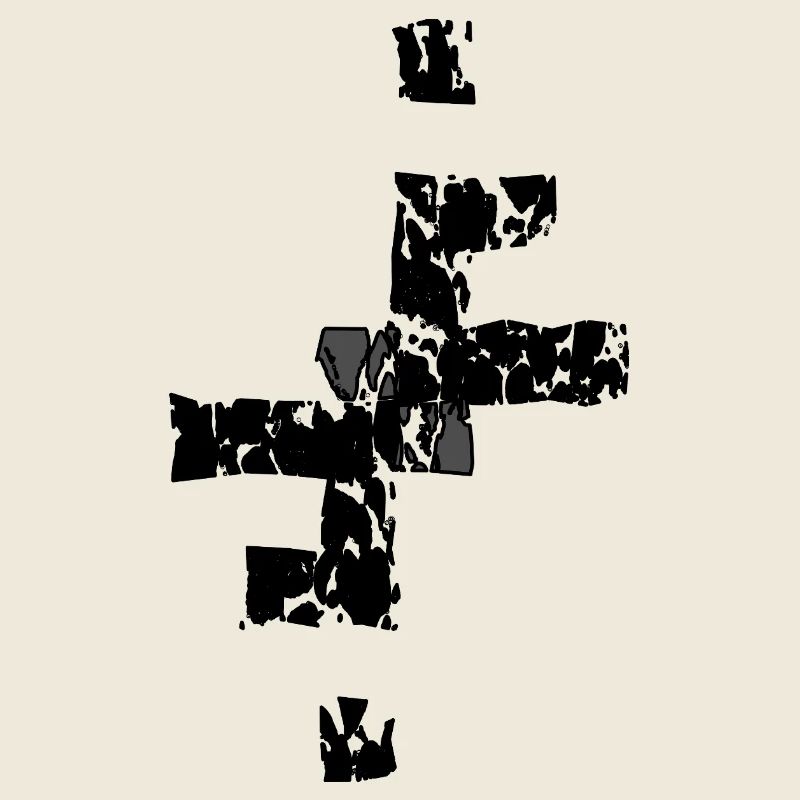 Shattered Diamond in Black