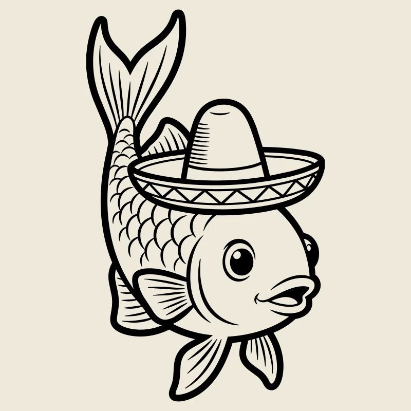 fish sombrero