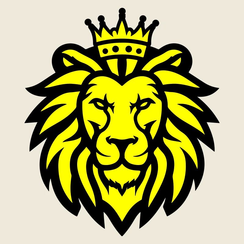 Lion Head Crown Lion