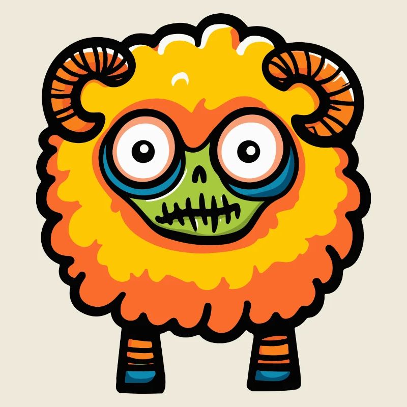 Sheep Halloween Comic