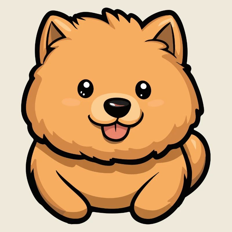 Chow Chow Dog Comic Baby