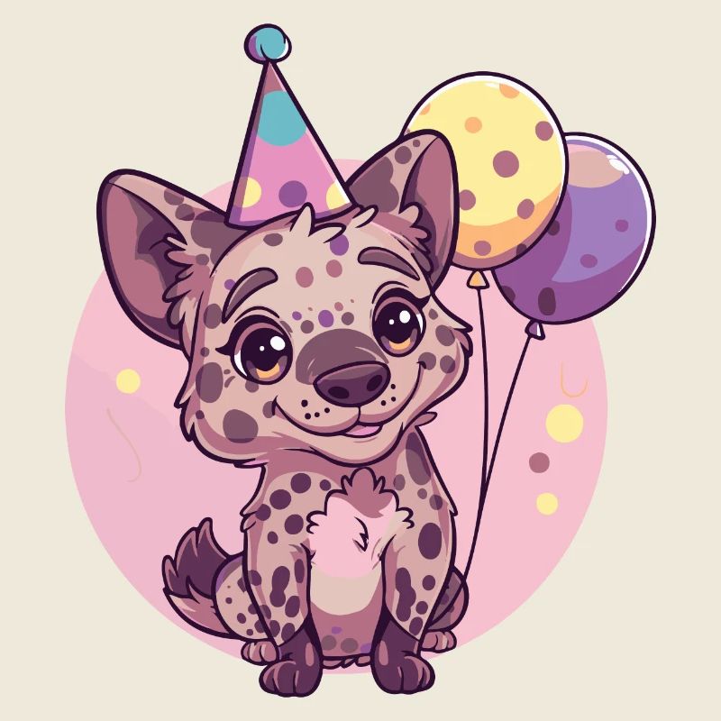 Hyäne Geburtstag Comic