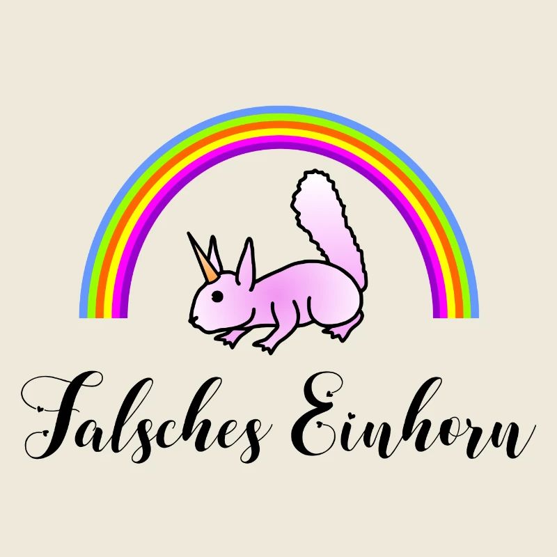 Eichhörnchen Regenbogen - Falsches Einhorn