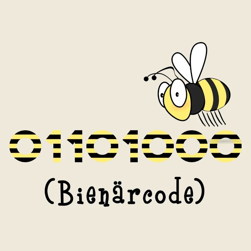 Binärcode Biene Code Informatik Geschenk Honig
