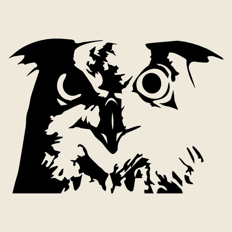 Eule, Owl - Grafik, Vogel, UHU