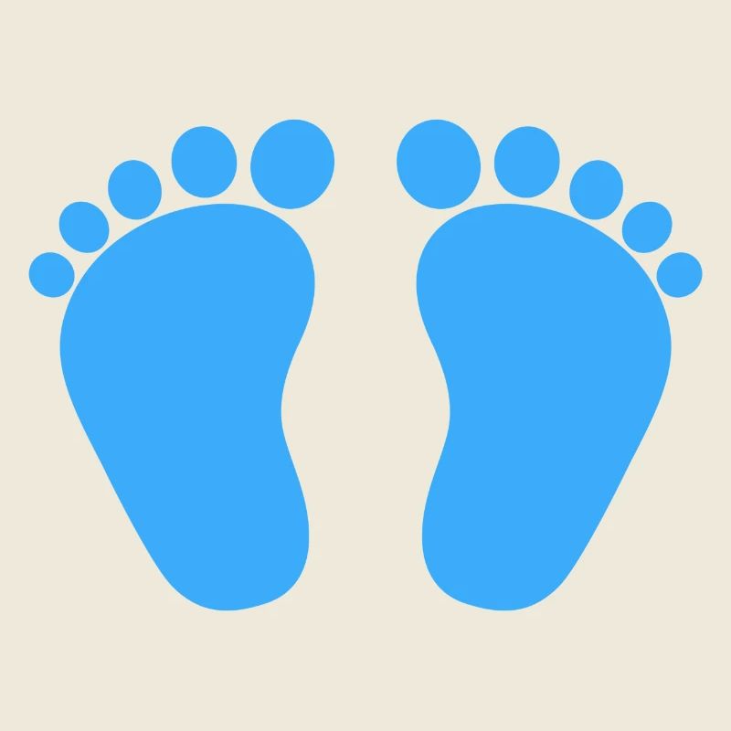 Bébé pieds naissance grossesse garçon fils bleu