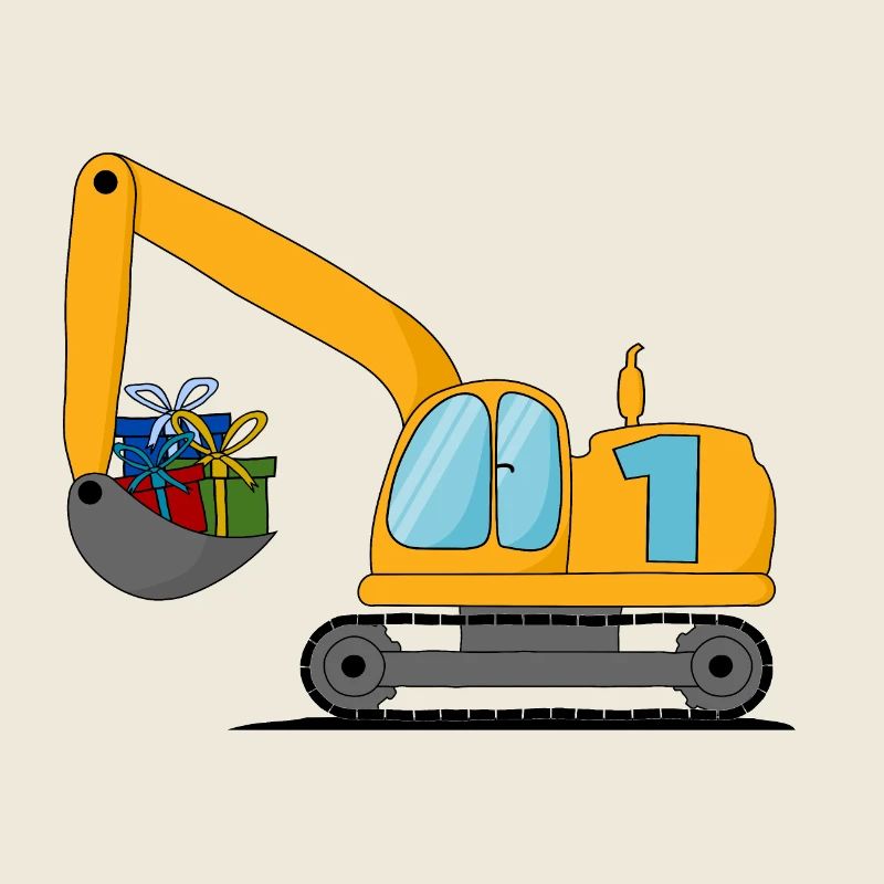 Bagger Kinder 1. Geburtstag