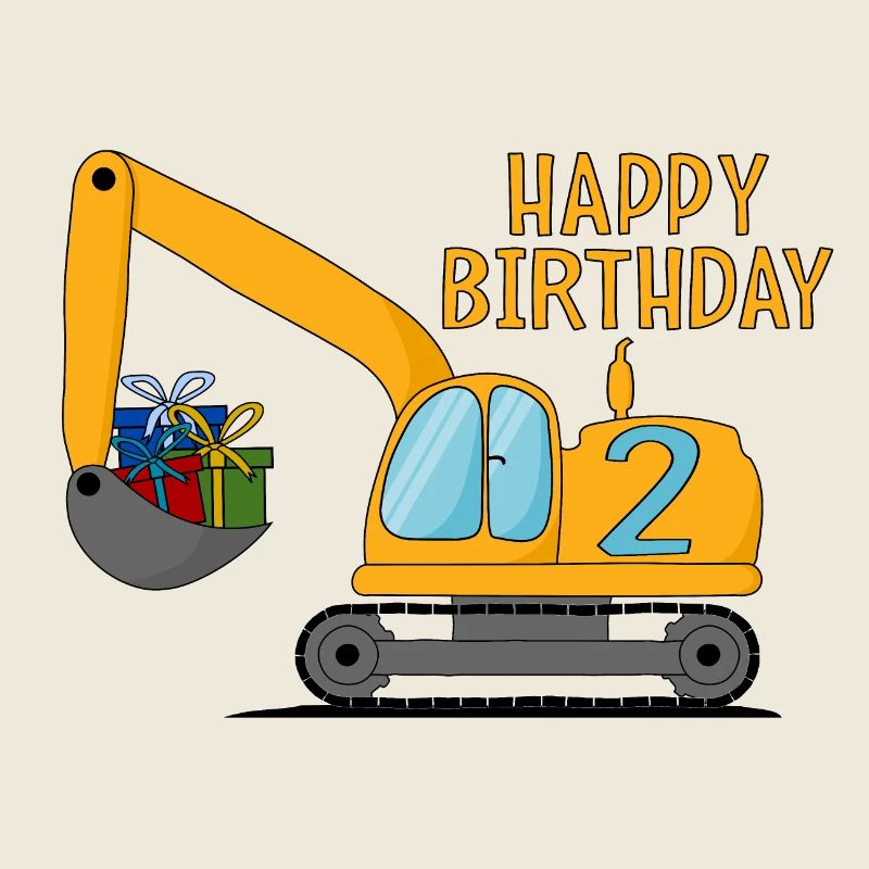 Bagger Kinder Happy Birthday 2