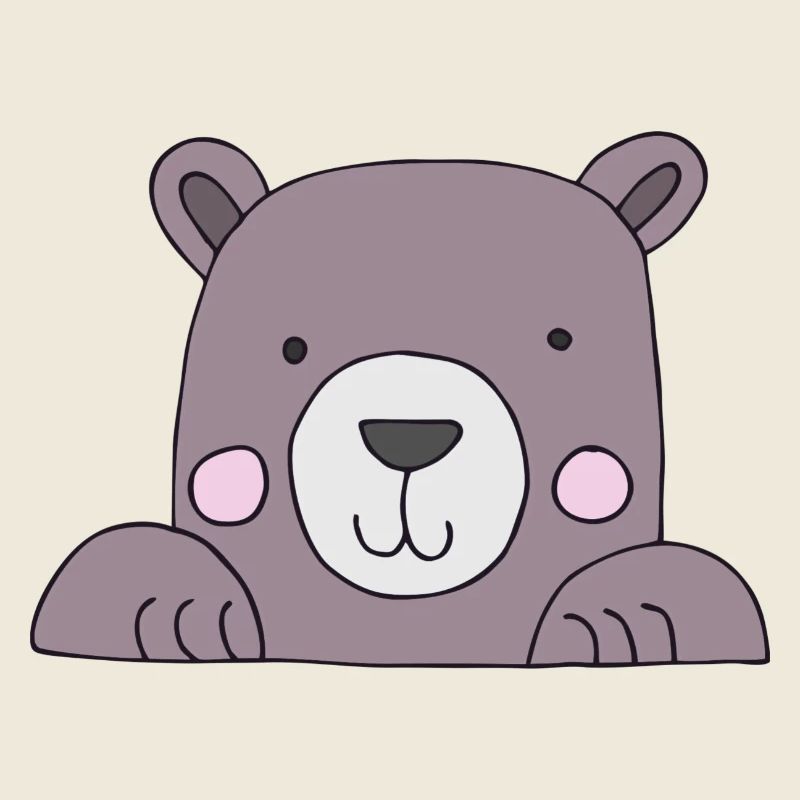 Bear head cute