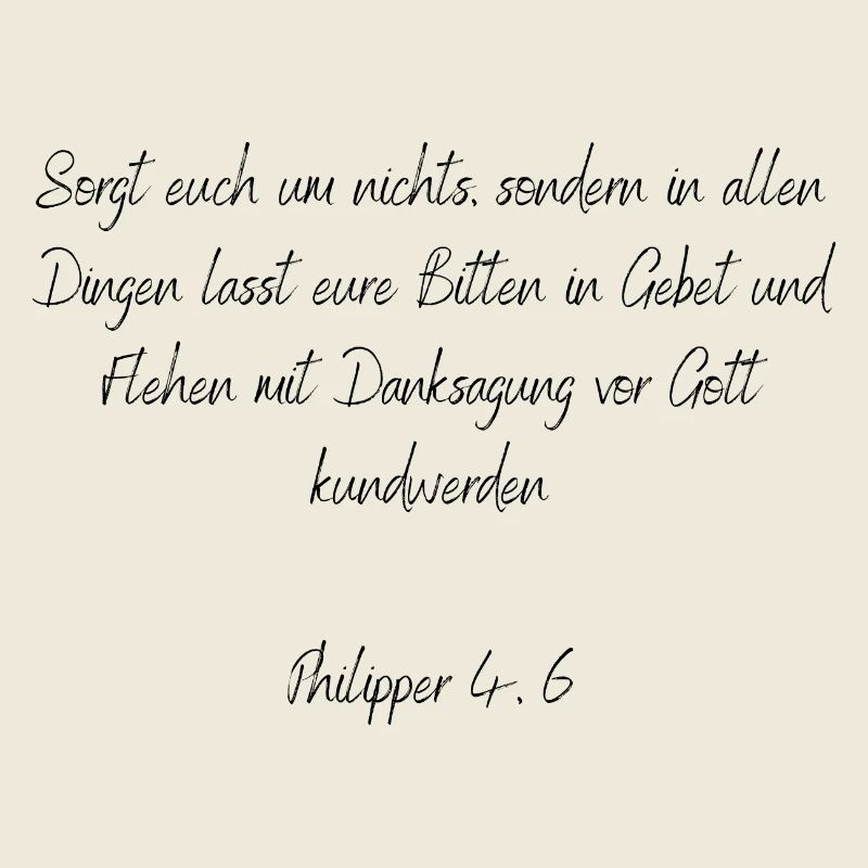 Bibelvers - Philipper 4:6