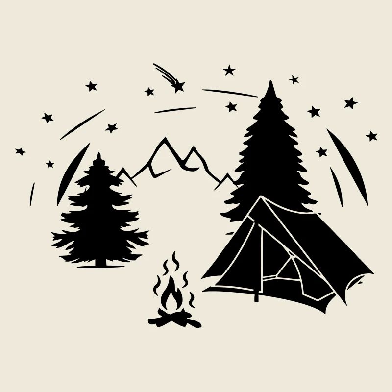 Tente ciel étoilé dans la forêt