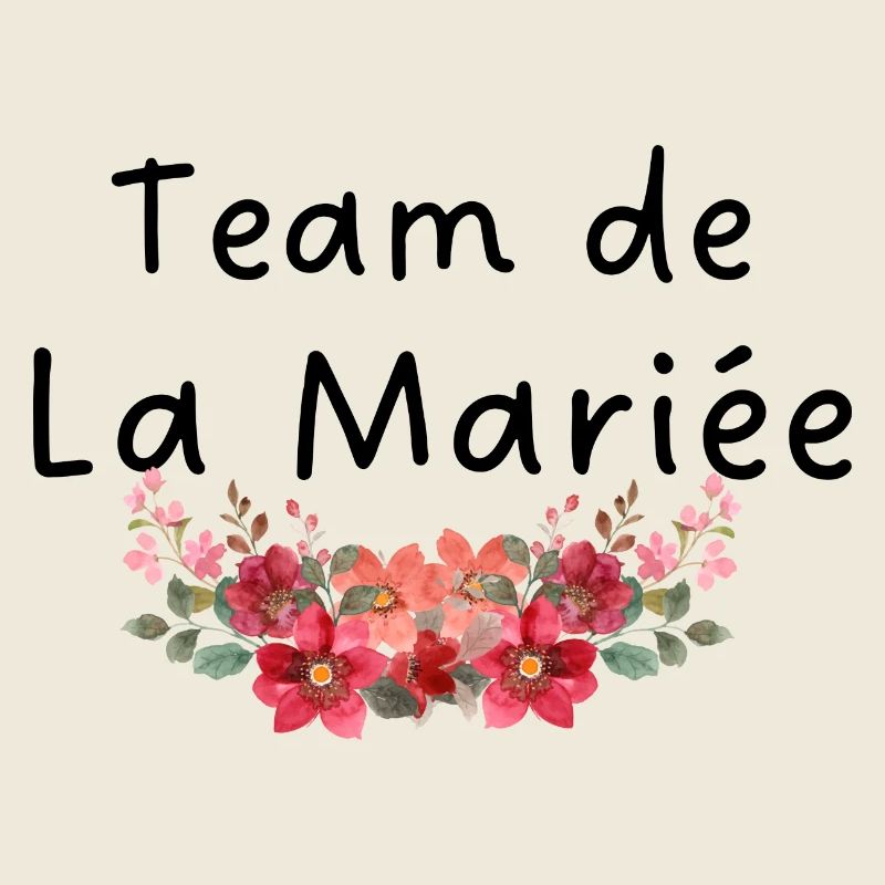 Team de la mariée fleurs