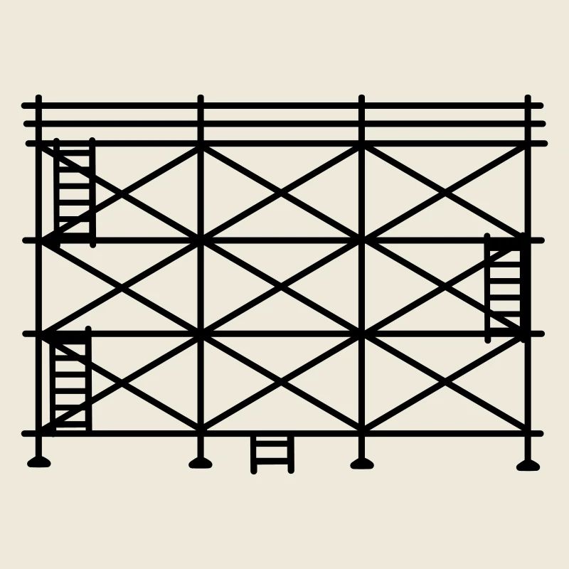 Gerüstsilhouette, Baugerüst