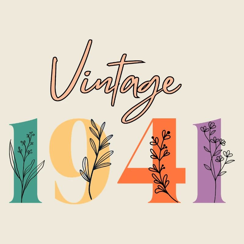 Vintage 1941 florale