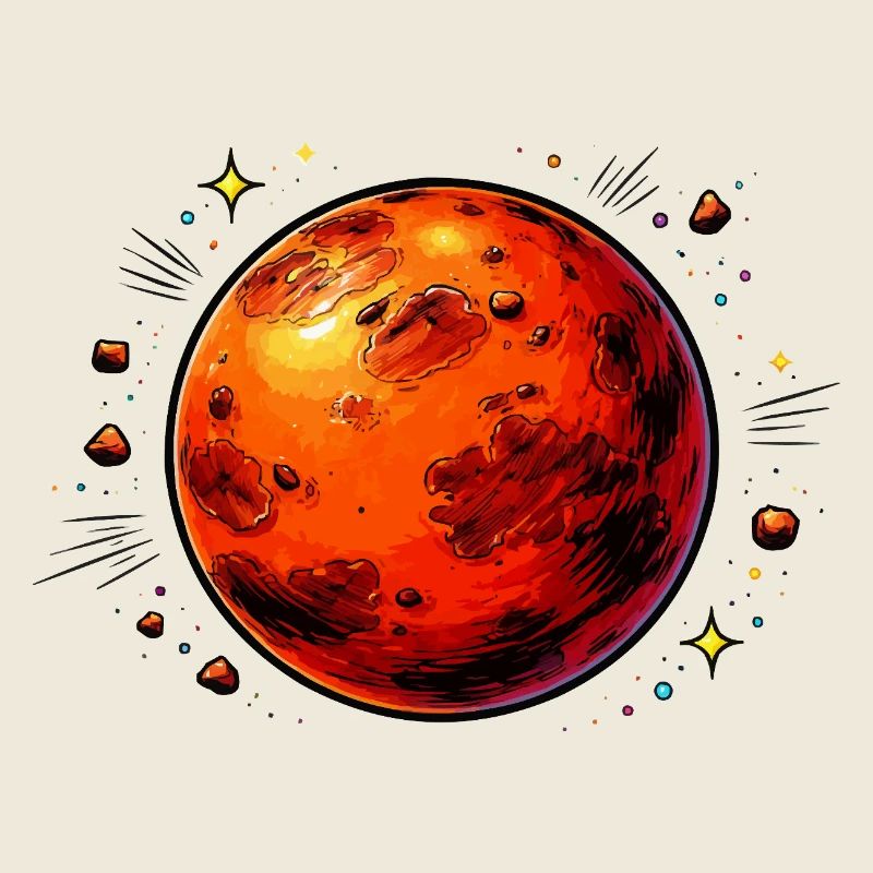 Planète rouge Mars