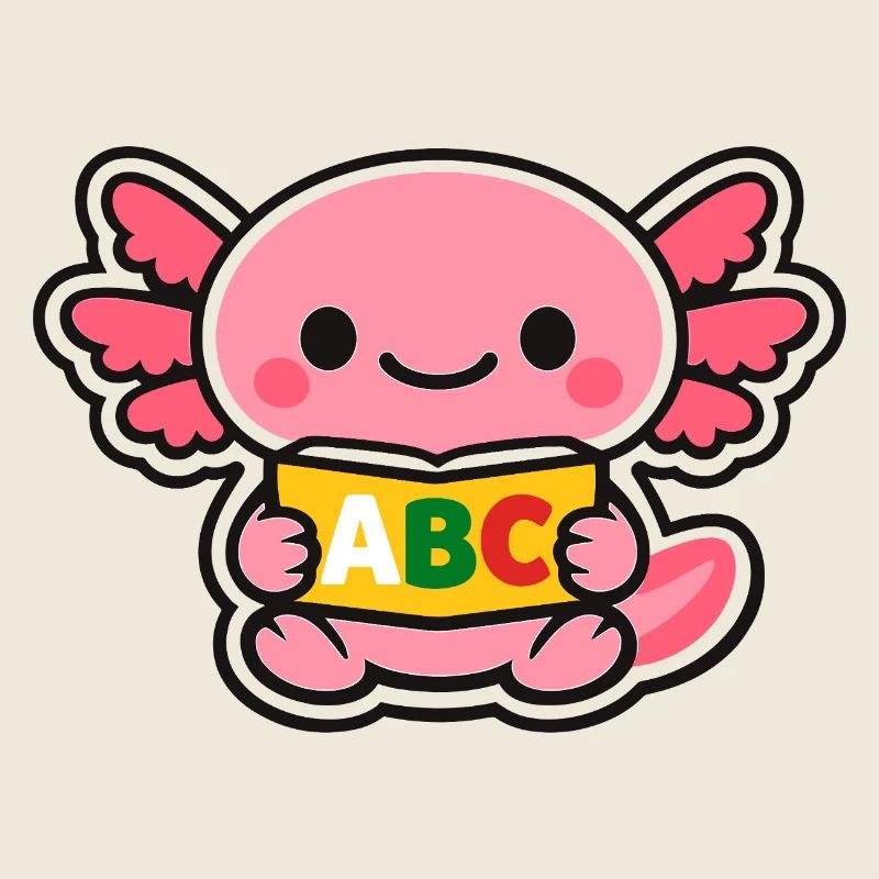Axolotl ABC avec des ailes