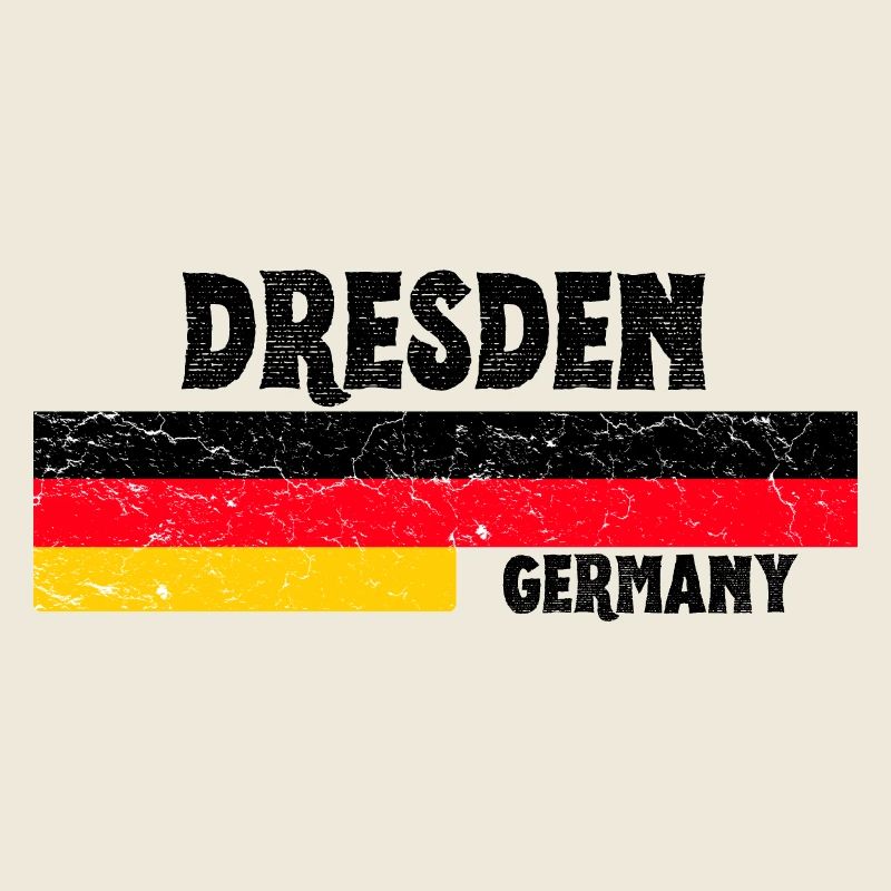 Dresde Allemagne Drapeau
