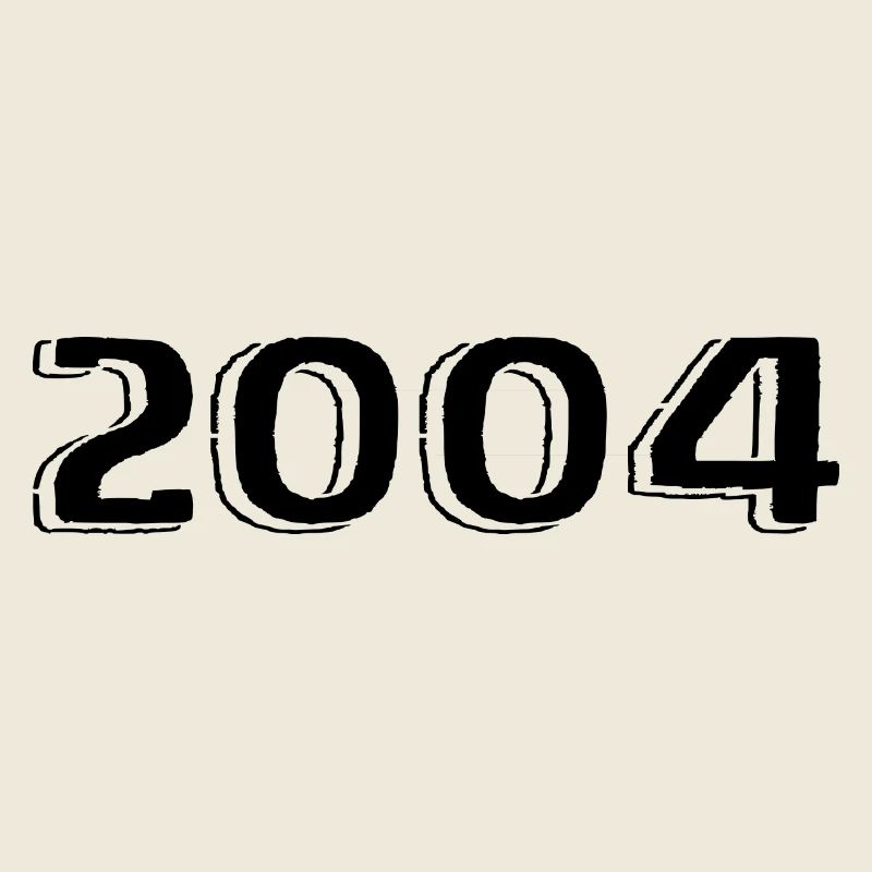 Millésime 2004 Né Anniversaire Rétro 2004