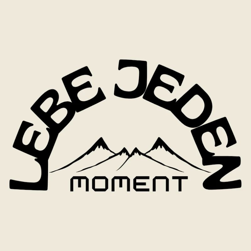 Vivez chaque instant, montagnes minimalistes
