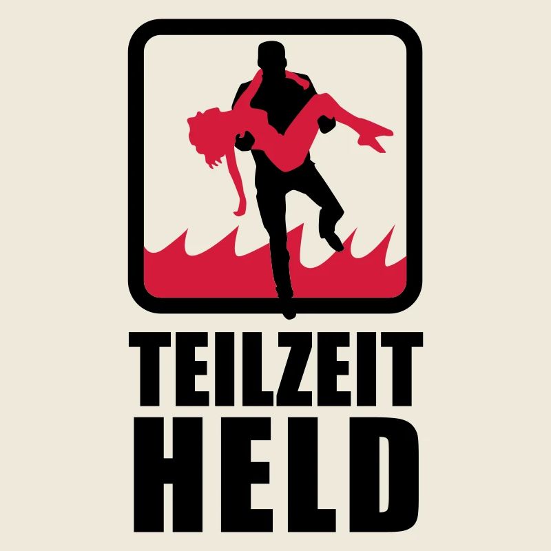 Teilzeit Held mit Flammen