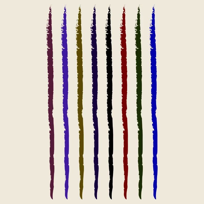 coloured frayed strokes dark