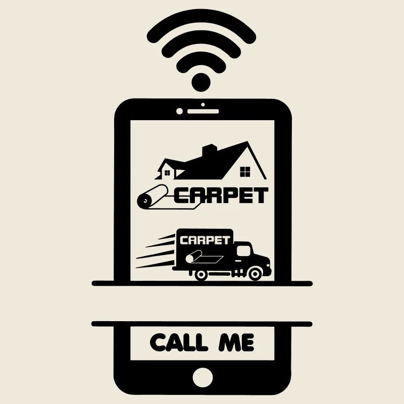 Rufen Sie mich an Telefon Teppichleger