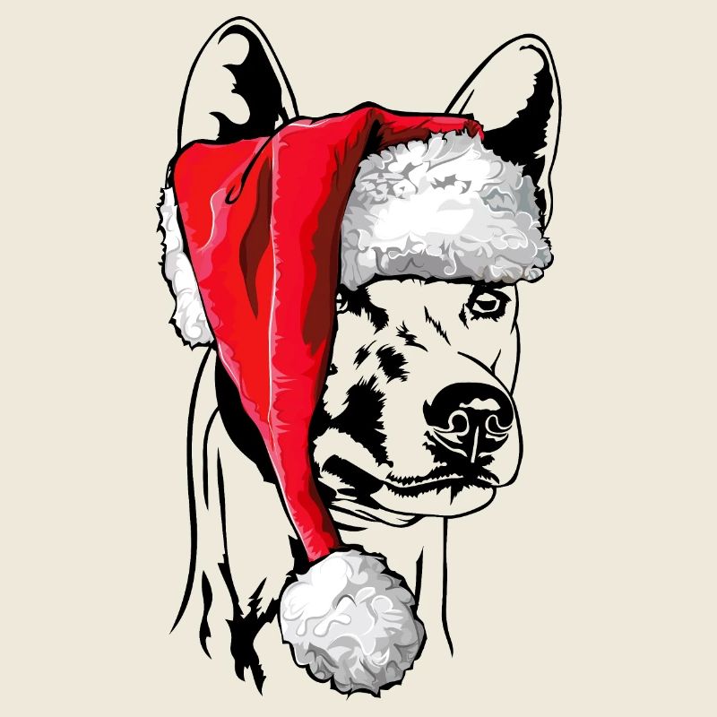 Santa Basenji Chiens de Noël Chiens Wilsigns