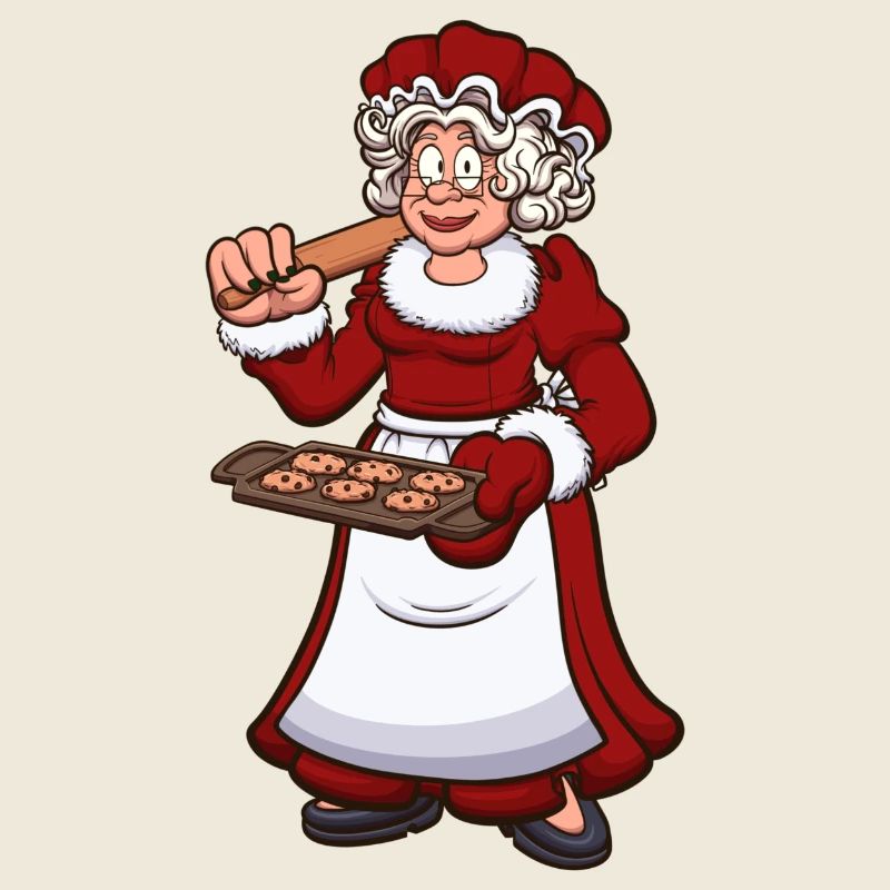 Mrs. Claus With Cookies