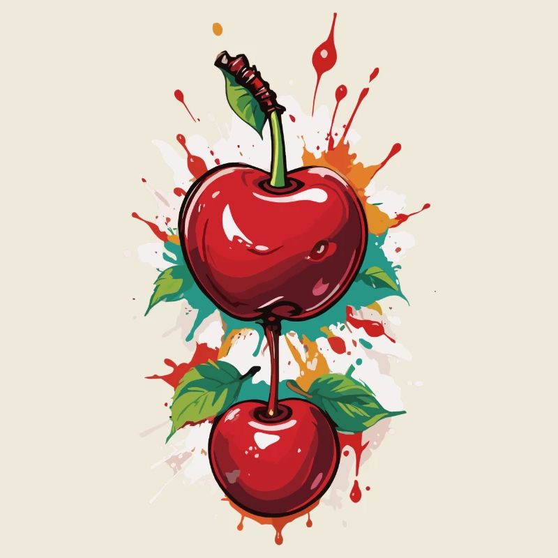 Rote Kirsche Cherries Kirschen Cherry