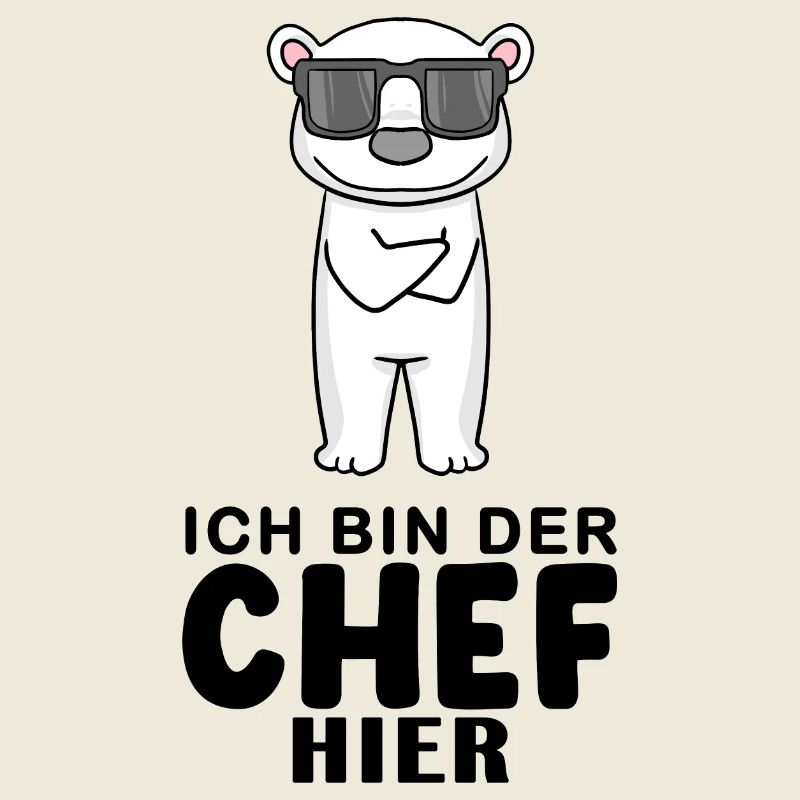 Chef Spruch mit Eisbär Motiv