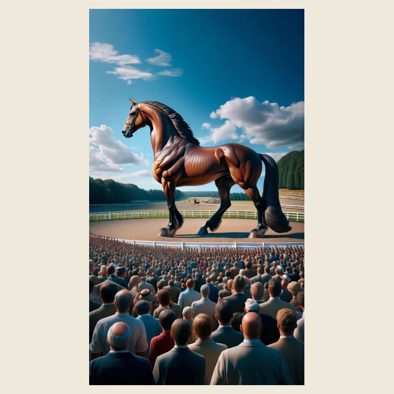Cheval au trot