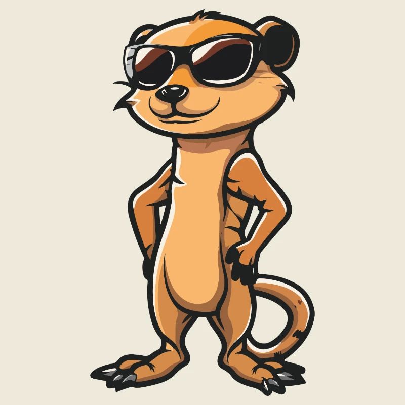 Erdmännchen Comic Cool