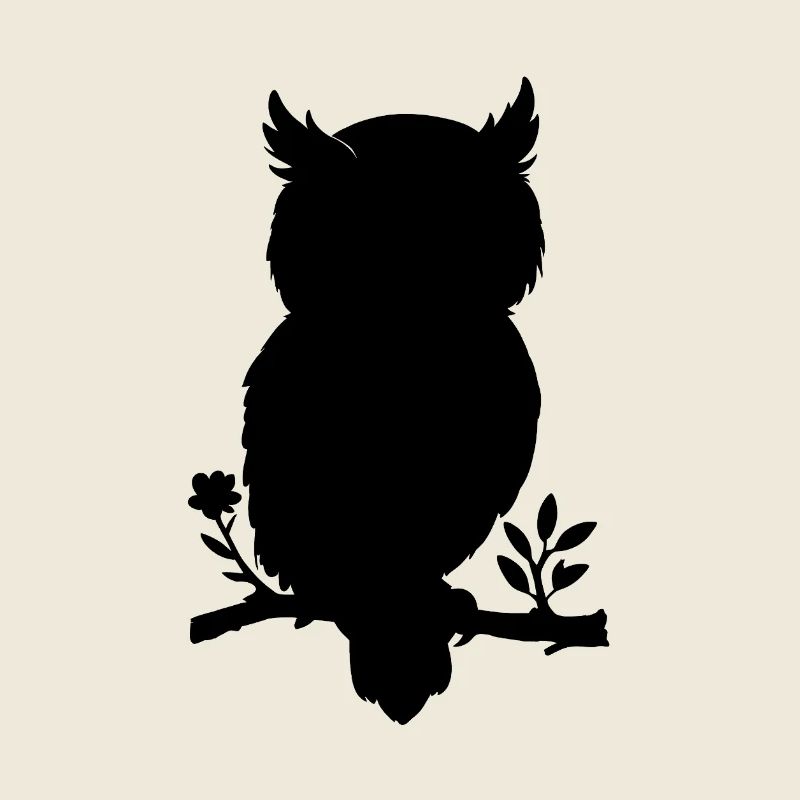 Eule - Scherenschnitt