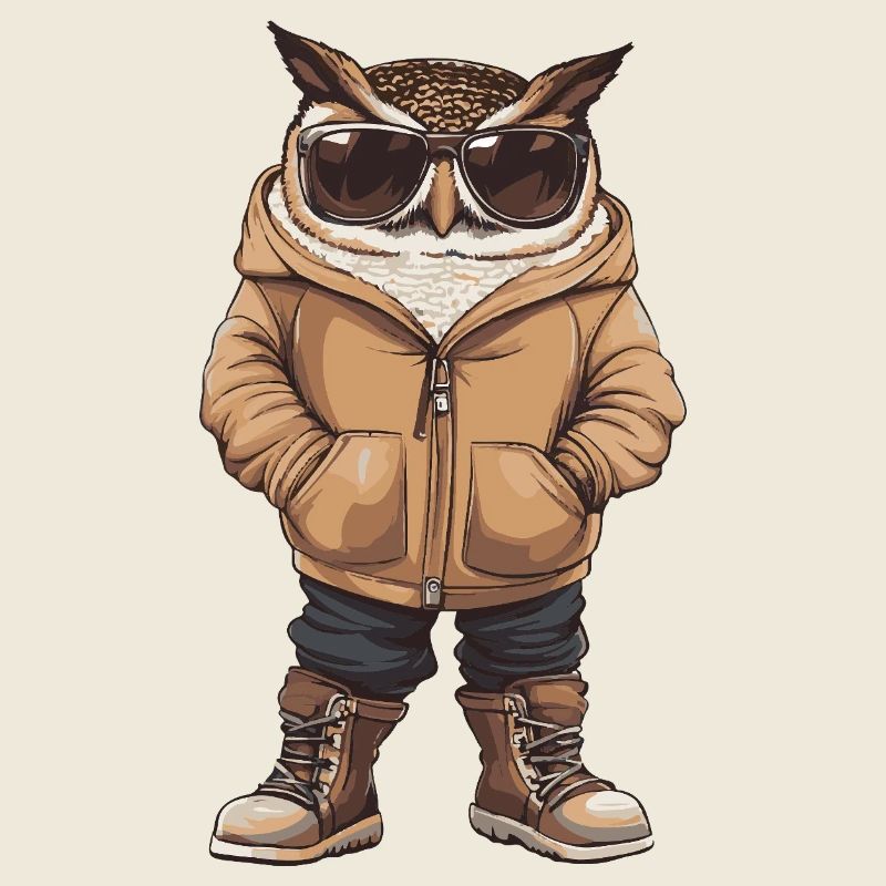 Eule Cool Winter