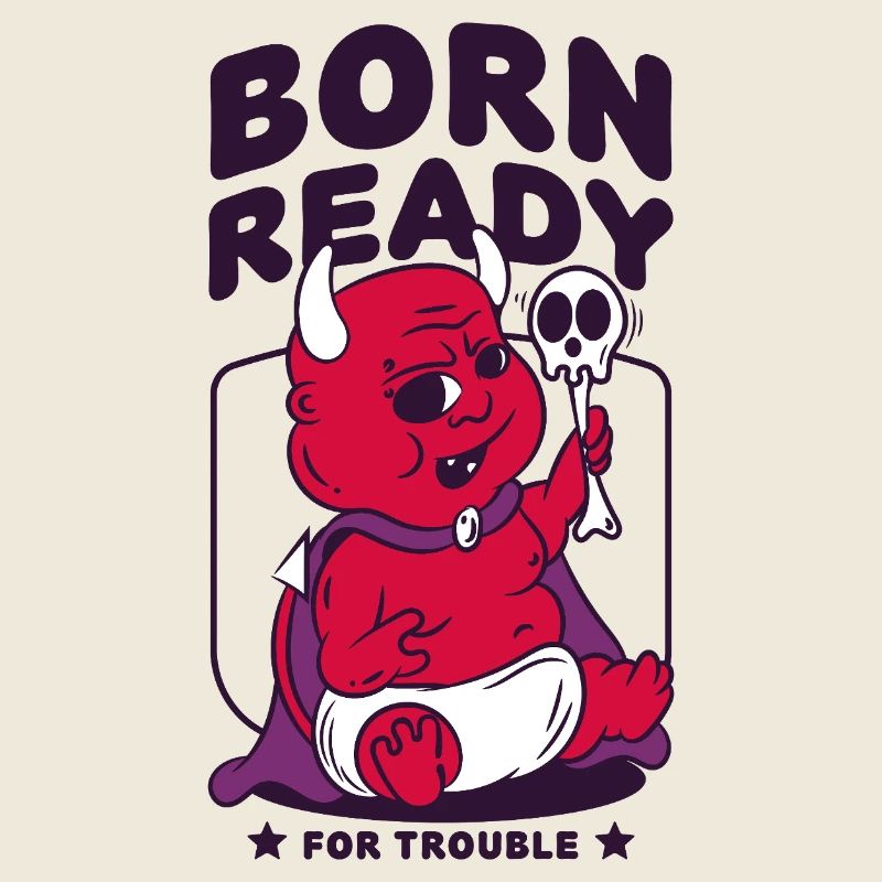 Born Ready for Trouble Baby Devil