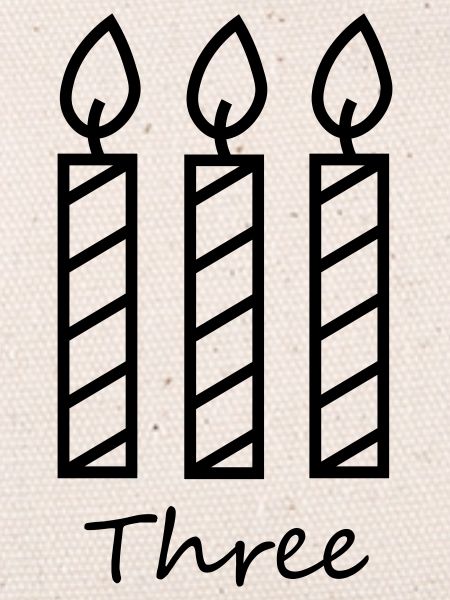 Three candles