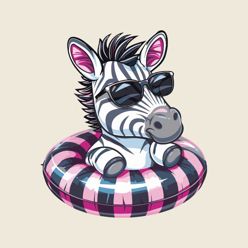 Zebra Sommer Comic