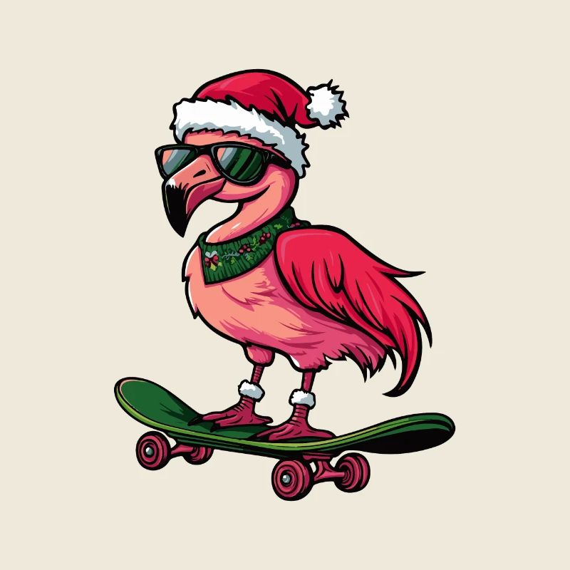 Flamingo Weihnachten Lustig