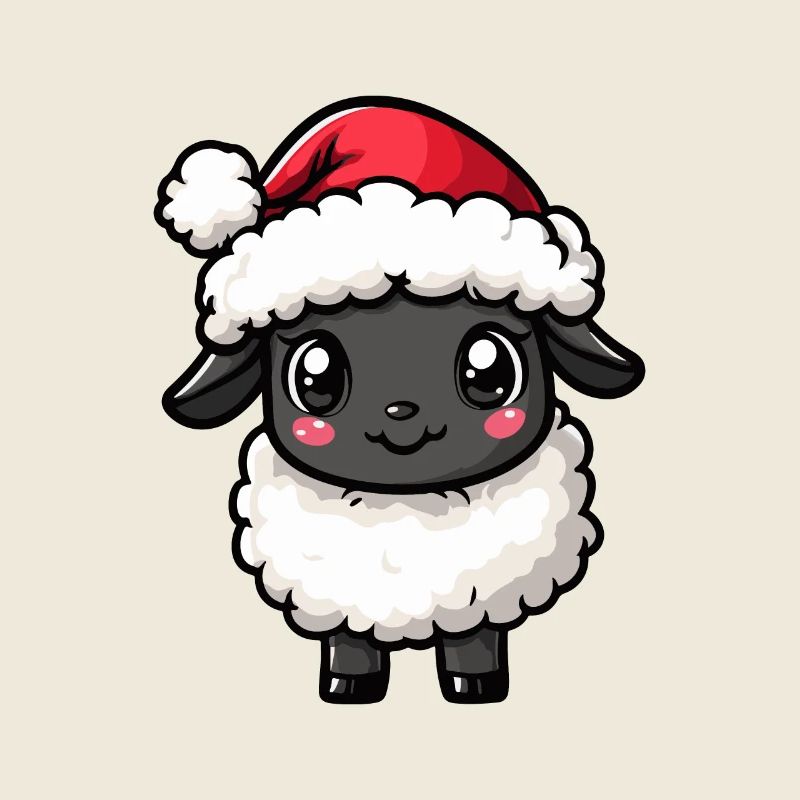 Sheep Christmas Cute