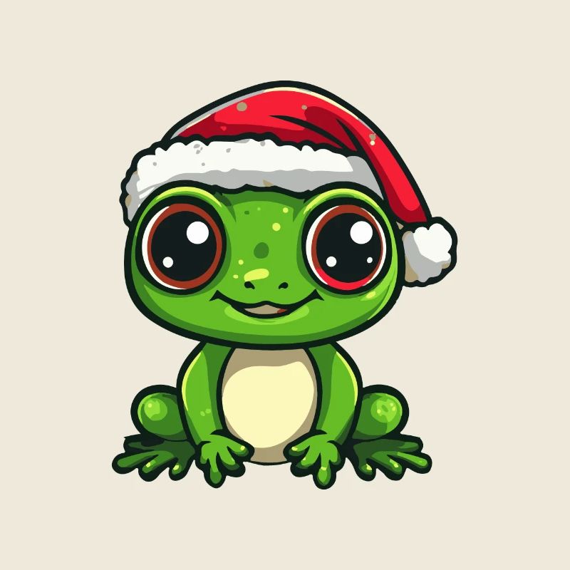 Grenouille Noël Mignon