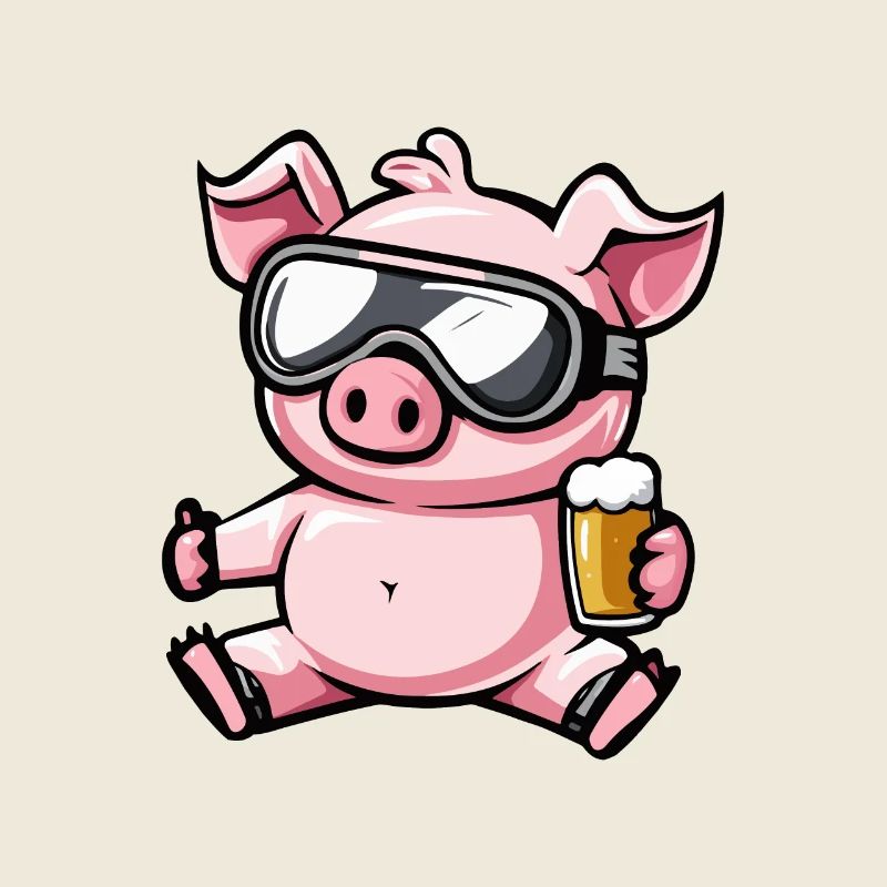 Schwein Ski Bier