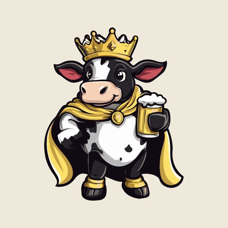 Bière de vache drôle