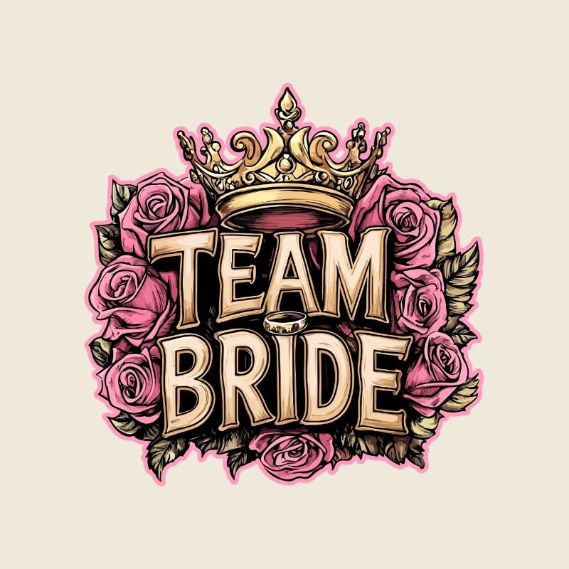 Équipe Mariée Mariage Poule