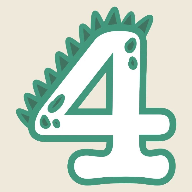 Zahl 4