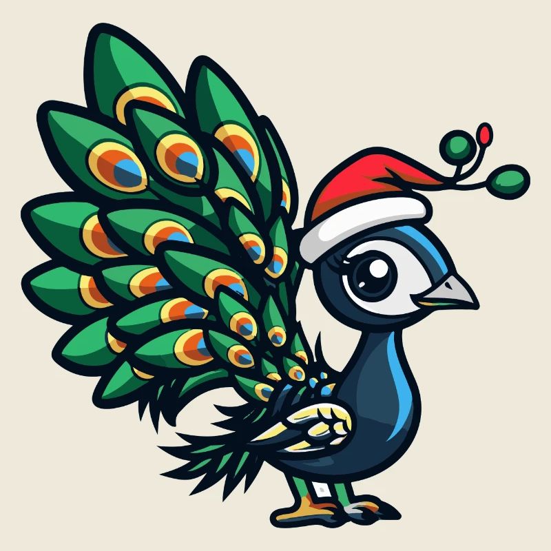 Peacock Bird Christmas