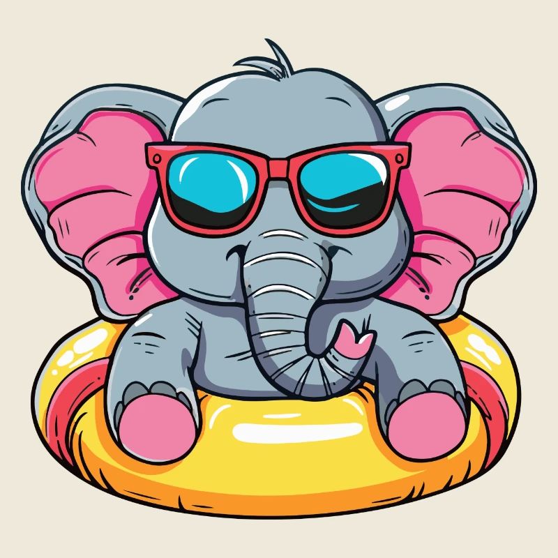 Bande dessinée d’été éléphant