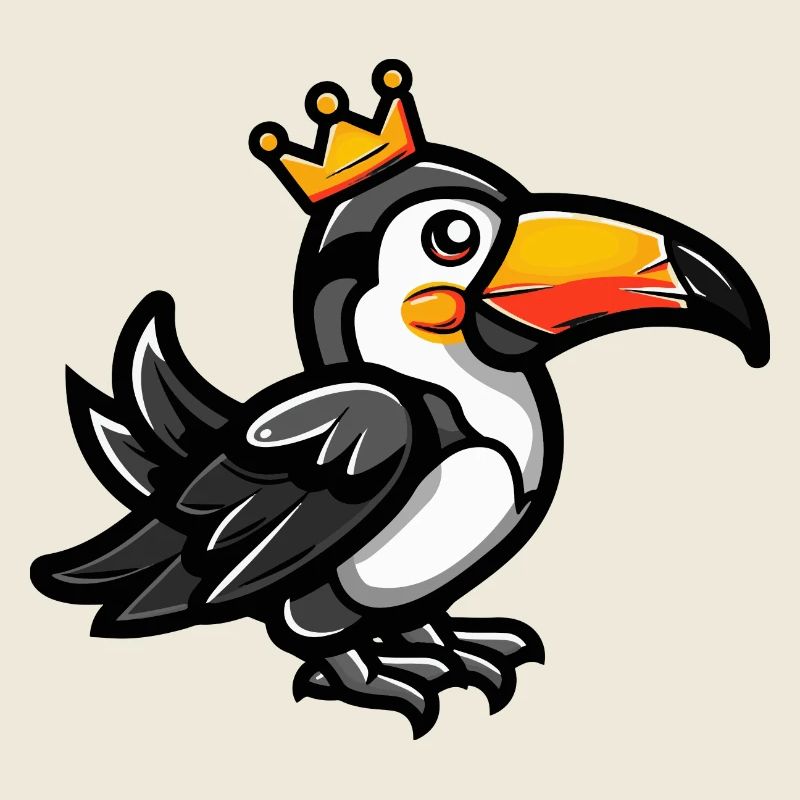 Tukan Vogel Comic Krone