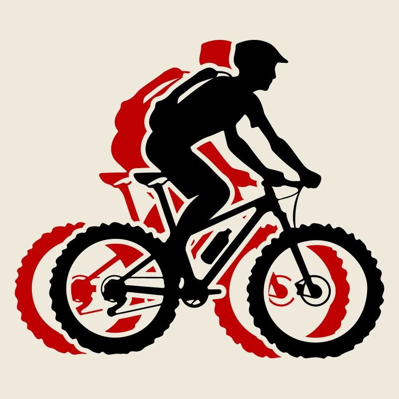 Mountain Bike Bicycle Man Icon