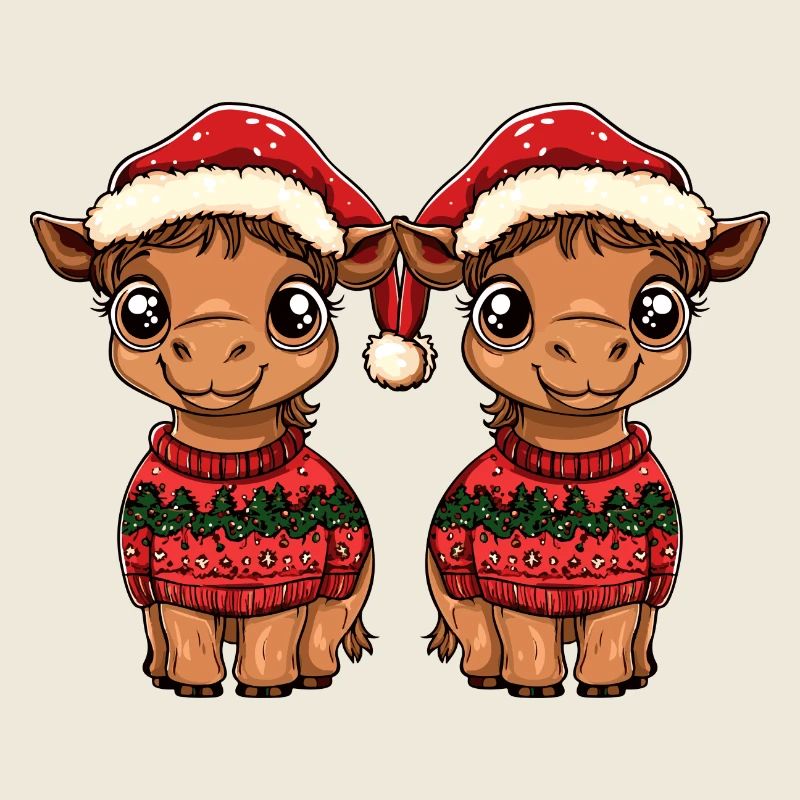 L’équipe de Noël à dos de chameau